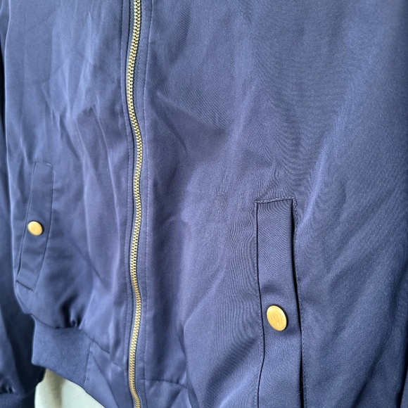 Hippie Rose Indie Blue Jacket Size Small Full Zip Baseball Style Satin Lining - Picture 6 of 9